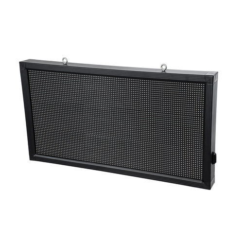 GLOBOSTAR® DISPLAY 90296 Κυλιόμενη Ψηφιακή Επιγραφή 96x48cm P10 Μονής Όψης LED AC 220-240V Αδιάβροχο IP65 Κόκκινο - WiFi Control μέσω FK APP - Αισθητήρας Θερμοκρασίας & Υγρασίας - Μ104 x Π9 x Υ56cm - 2 Χρόνια Εγγύηση