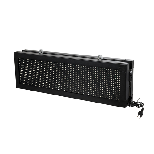 GLOBOSTAR® DISPLAY 90268 Κυλιόμενη Ψηφιακή Επιγραφή 64x16cm P10 Διπλής Όψης LED AC 220-240V Αδιάβροχο IP65 Κόκκινο - WiFi Control μέσω FK APP - Αισθητήρας Θερμοκρασίας & Υγρασίας - Μ70.5 x Π11 x Υ22.5cm - 2 Χρόνια Εγγύηση