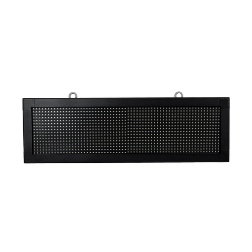 GLOBOSTAR® DISPLAY 90319 Κυλιόμενη Ψηφιακή Επιγραφή 64x16cm P10 Διπλής Όψης LED AC 220-240V Αδιάβροχο IP65 Πορτοκαλί - WiFi Control μέσω FK APP - Αισθητήρας Θερμοκρασίας & Υγρασίας - Μ70.5 x Π11 x Υ22.5cm - 2 Χρόνια Εγγύηση