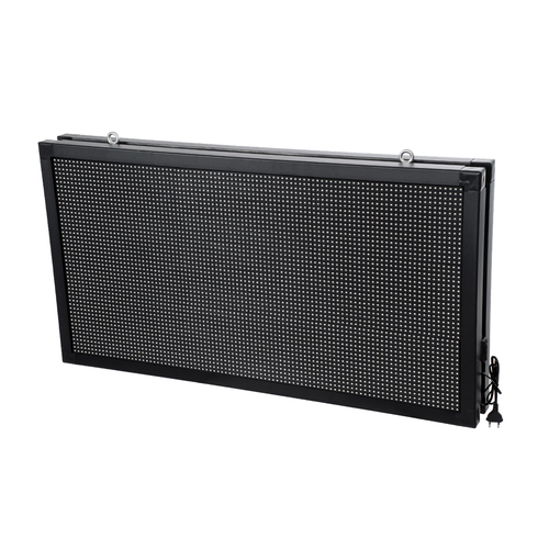 GLOBOSTAR® DISPLAY 90815 Κυλιόμενη Ψηφιακή Επιγραφή 96x48cm P10 Διπλής Όψης LED AC 220-240V Αδιάβροχο IP65 Πορτοκαλί - WiFi Control μέσω FK APP - Αισθητήρας Θερμοκρασίας & Υγρασίας - Μ102 x Π11 x Υ54.5cm - 2 Χρόνια Εγγύηση