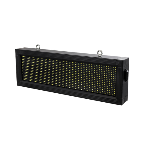 GLOBOSTAR® DISPLAY 90306 Κυλιόμενη Ψηφιακή Επιγραφή 64x16cm P10 Μονής Όψης LED AC 220-240V Αδιάβροχο IP65 Ψυχρό Λευκό 6000K - WiFi Control μέσω FK APP - Αισθητήρας Θερμοκρασίας & Υγρασίας - Μ72 x Π9 x Υ24cm - 2 Χρόνια Εγγύηση