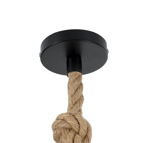 GLOBOSTAR® BARBAROSSA 01704 Vintage Κρεμαστό Φωτιστικό Οροφής με Ντουί 1 x E27 AC 220-240V IP20 - Μαύρο - Μ18 x Π18 x Υ28cm