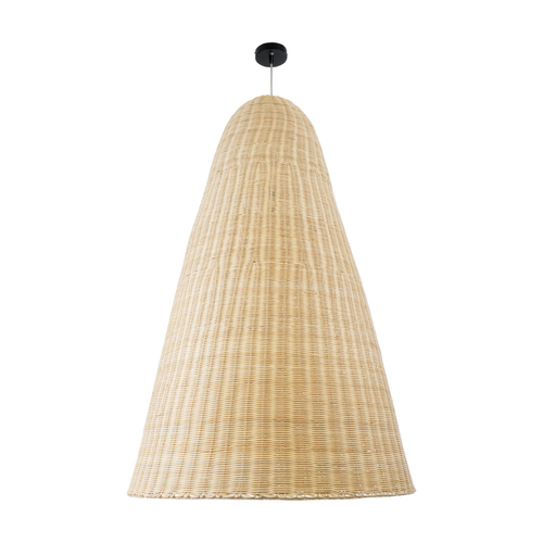 GLOBOSTAR® MAHANA 01827 Boho Κρεμαστό Φωτιστικό Οροφής με Ντουί 1 x E27 AC 220-240V IP20 - Μπεζ - Μ80 x Π80 x Υ130cm