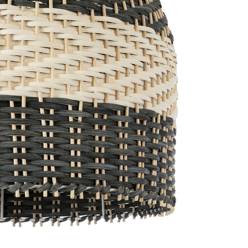 GLOBOSTAR® BARBADOS 01944 Boho Κρεμαστό Φωτιστικό Οροφής με Ντουί 1 x E27 AC 220-240V IP20 - Μπεζ & Λαδί - Μ40 x Π40 x Υ45cm