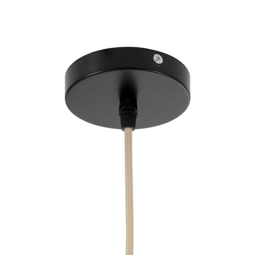 GLOBOSTAR® JAMAICA 01954 Boho Κρεμαστό Φωτιστικό Οροφής με Ντουί 1 x E27 AC 220-240V IP20 - Μπεζ & Λαδί - Μ40 x Π40 x Υ37cm