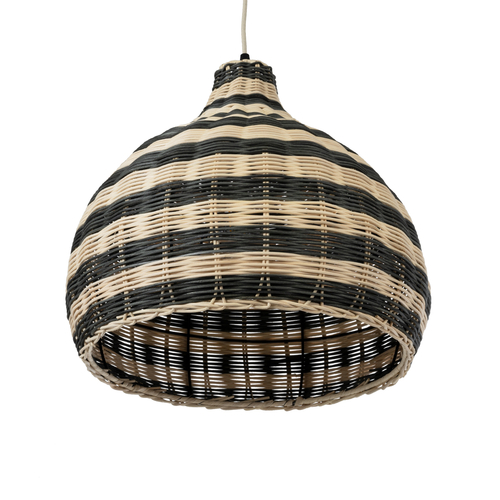 GLOBOSTAR® JAMAICA 01954 Boho Κρεμαστό Φωτιστικό Οροφής με Ντουί 1 x E27 AC 220-240V IP20 - Μπεζ & Λαδί - Μ40 x Π40 x Υ37cm