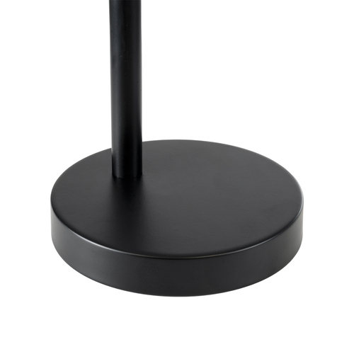 GLOBOSTAR® MINDELO 02032 Μοντέρνο Επιτραπέζιο Φωτιστικό Πορτατίφ με Ντουί 1 x E27 AC 220-240V IP20 - Μαύρο & Μπεζ - Μ25 x Π15 x Υ60cm