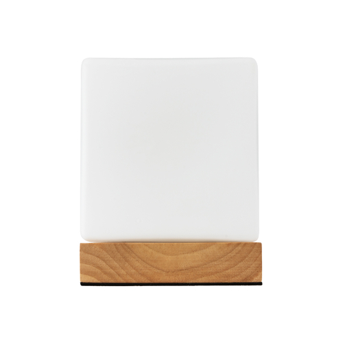 GLOBOSTAR® DERYA 02035 Μοντέρνο Επιτραπέζιο Φωτιστικό Πορτατίφ με Ντουί 1 x E27 AC 220-240V IP20 - Μπεζ - Μ12 x Π12 x Υ15cm