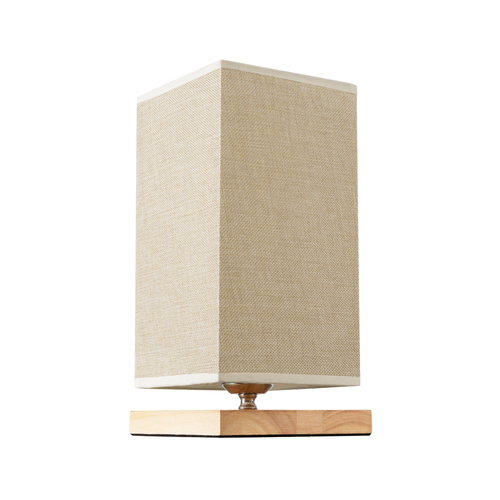 GLOBOSTAR® ARUBA 02041 Boho Επιτραπέζιο Φωτιστικό Πορτατίφ με Ντουί 1 x E27 AC 220-240V IP20 - Μπεζ - Μ15 x Π15 x Υ30cm