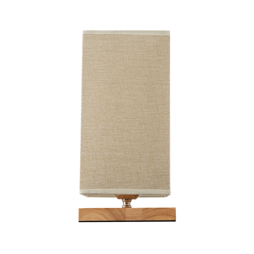 GLOBOSTAR® ARUBA 02041 Boho Επιτραπέζιο Φωτιστικό Πορτατίφ με Ντουί 1 x E27 AC 220-240V IP20 - Μπεζ - Μ15 x Π15 x Υ30cm