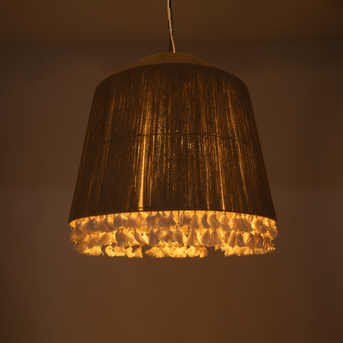 GLOBOSTAR® PUERTORICO 02093 Boho Κρεμαστό Φωτιστικό Οροφής με Ντουί 3 x E27 AC 220-240V IP20 - Μπεζ - Μ80 x Π80 x Υ80cm