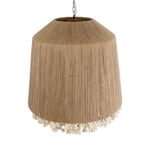 GLOBOSTAR® PUERTORICO 02093 Boho Κρεμαστό Φωτιστικό Οροφής με Ντουί 3 x E27 AC 220-240V IP20 - Μπεζ - Μ80 x Π80 x Υ80cm