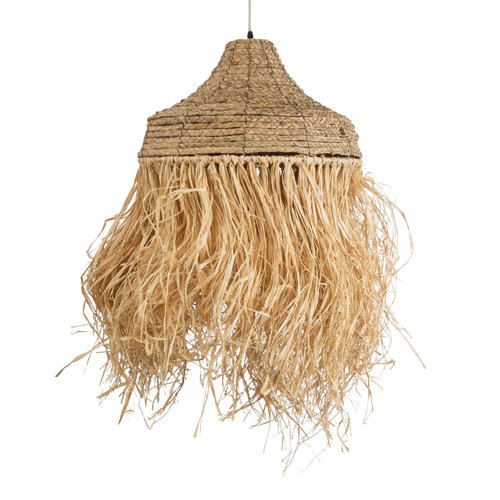 GLOBOSTAR® PORTOFERRAIO 02185 Boho Κρεμαστό Φωτιστικό Οροφής με Ντουί 1 x E27 AC 220-240V IP20 - Μπεζ - Μ50 x Π50 x Υ80cm