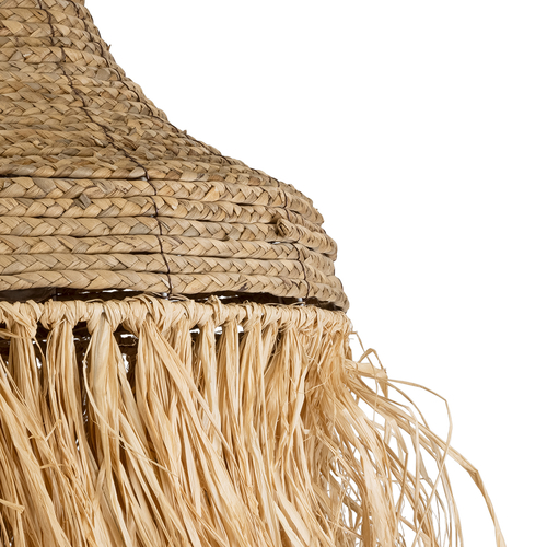 GLOBOSTAR® PORTOFERRAIO 02185 Boho Κρεμαστό Φωτιστικό Οροφής με Ντουί 1 x E27 AC 220-240V IP20 - Μπεζ - Μ50 x Π50 x Υ80cm