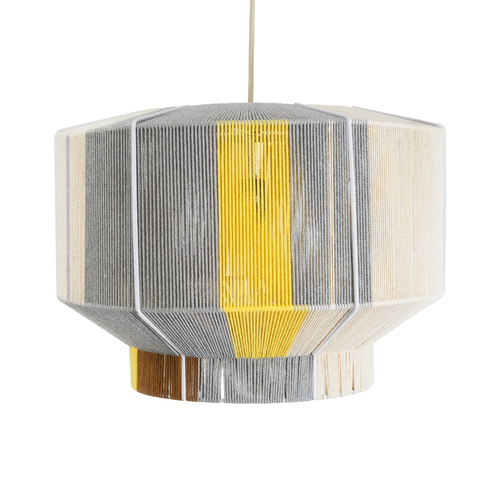 GLOBOSTAR® SALERNO 02290 Boho Κρεμαστό Φωτιστικό Οροφής με Ντουί 1 x E27 AC 220-240V IP20 - Πολύχρωμο - Μ50 x Π50 x Υ35cm