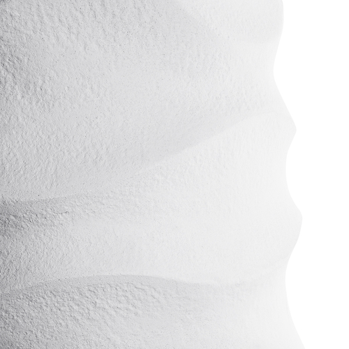 GloboStar® Artificial Garden PORTOFINO 20729 Επιδαπέδιο Πολυεστερικό Τσιμεντένιο Κασπώ Γλάστρα - Flower Pot Λευκό Φ50 x Υ110cm