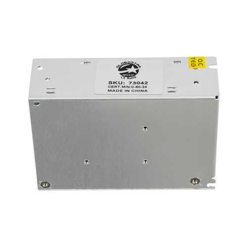 GLOBOSTAR® LUMIVOLT 73042 Τροφοδοτικό/Μετασχηματιστής PELV 60W 2.5A DC 24V IP20 - AC 220-240V σε DC 24V / Ρυθμιζόμενo από DC 22.5V έως DC 25.5V - Μ11 x Π7.8 x Υ3.8cm - 3 Χρόνια Εγγύηση