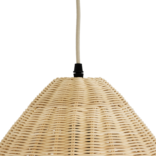 GLOBOSTAR® AQUATIC 01742 Boho Κρεμαστό Φωτιστικό Οροφής με Ντουί 1 x E27 AC 220-240V IP20 - Μπεζ - Μ40 x Π40 x Υ36cm