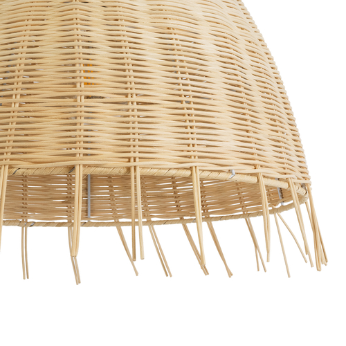 GLOBOSTAR® AQUATIC 01742 Boho Κρεμαστό Φωτιστικό Οροφής με Ντουί 1 x E27 AC 220-240V IP20 - Μπεζ - Μ40 x Π40 x Υ36cm