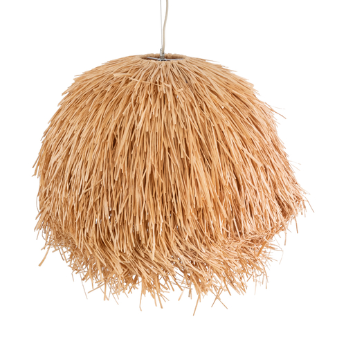 GLOBOSTAR® GUADELOUPE 02155 Boho Κρεμαστό Φωτιστικό Οροφής με Ντουί 1 x E27 AC 220-240V IP20 - Καφέ - Μ80 x Π80 x Υ60cm