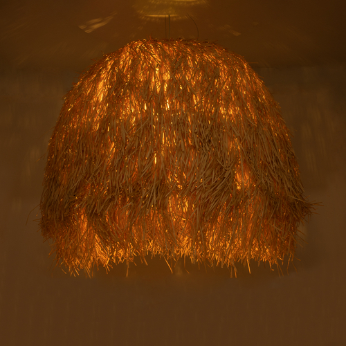 GLOBOSTAR® GUADELOUPE 02156 Boho Κρεμαστό Φωτιστικό Οροφής με Ντουί 1 x E27 AC 220-240V IP20 - Μπεζ - Μ120 x Π120 x Υ100cm