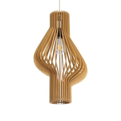 GLOBOSTAR® SCANDINAVIA 02172 Boho Κρεμαστό Φωτιστικό Οροφής με Ντουί 1 x E27 AC 220-240V IP20 - Μπεζ - Μ32 x Π32 x Υ56cm