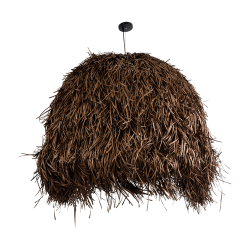 GLOBOSTAR® GUADELOUPE 02295 Boho Κρεμαστό Φωτιστικό Οροφής με Ντουί 1 x E27 AC 220-240V IP20 - Καφέ - Μ120 x Π120 x Υ100cm