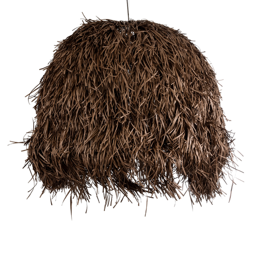 GLOBOSTAR® GUADELOUPE 02295 Boho Κρεμαστό Φωτιστικό Οροφής με Ντουί 1 x E27 AC 220-240V IP20 - Καφέ - Μ120 x Π120 x Υ100cm