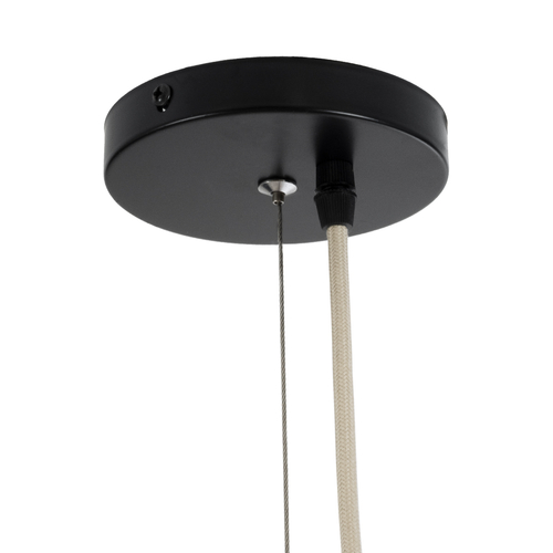 GLOBOSTAR® KAIA 02347 Boho Κρεμαστό Φωτιστικό Οροφής με Ντουί 1 x E27 AC 220-240V IP20 - Μπεζ - Μ80 x Π80 x Υ26cm