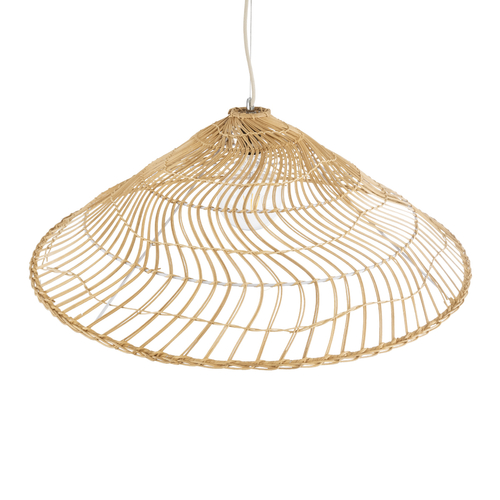 GLOBOSTAR® KAIA 02347 Boho Κρεμαστό Φωτιστικό Οροφής με Ντουί 1 x E27 AC 220-240V IP20 - Μπεζ - Μ80 x Π80 x Υ26cm