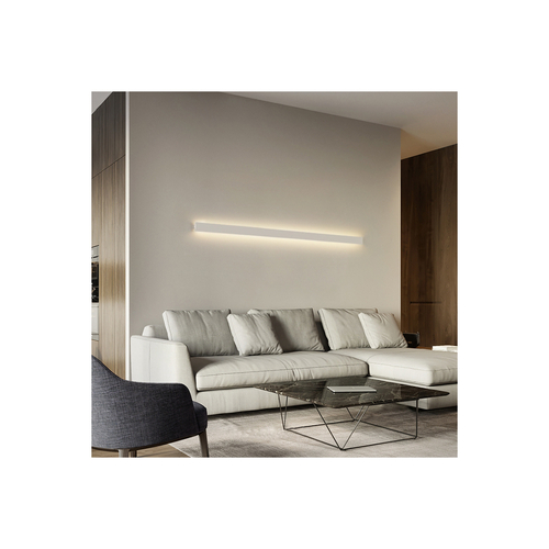 GLOBOSTAR® ALP-WALL-UPDOWN CONCEALED 70844-3M Επιφανειακό Προφίλ Αλουμινίου Ειδικό για Δημιουργία Κρυφού Φωτισμού Up & Down με Λευκό Γαλακτερό Πατητό Κάλυμμα για Ταινίες LED IP20 - Ασημί & Λευκό - Μ300 x Π5 x Υ1.7cm