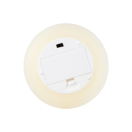 GLOBOSTAR® FIREFLAME 79542 Διακοσμητικό Κερί Παραφίνης με Εφέ Κινούμενης Φλόγας & IR Ασύρματο Χειριστήριο LED 1W 50lm 180° DC 3V με 2xAA Μπαταρίες IP20 Θερμό Λευκό 2700K Dimmable - Μ10 x Π10 x Υ15cm - 2 Χρόνια Εγγύηση