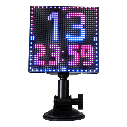 GloboStar® 81501 LED Scrolling Display 32x32 Pixel - Κυλιόμενη Ψηφιακή Πινακίδα / Επιγραφή Μονής Όψης P10 LED SMD DC 5V USB - Λειτουργία μέσω Wi-Fi με Εφαρμογή APP - IP20 - Μ13.2 x Π4 x Υ25cm - Πολύχρωμο RGBW - 1 Χρόνο Εγγύηση