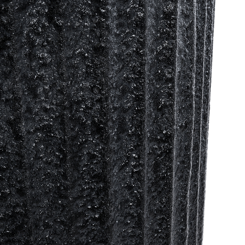 GloboStar® Artificial Garden MATERA 20733 Επιδαπέδιο Πολυεστερικό Τσιμεντένιο Κασπώ Γλάστρα - Flower Pot Μαύρο Φ42 x Υ120cm