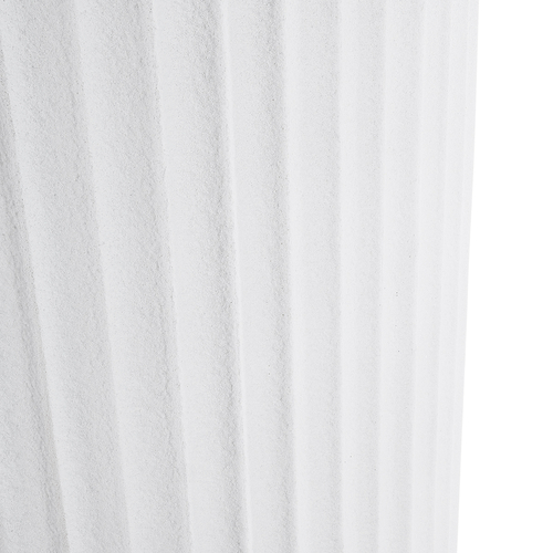 GloboStar® Artificial Garden MARSALA 20735 Επιδαπέδιο Πολυεστερικό Τσιμεντένιο Κασπώ Γλάστρα - Flower Pot Λευκό Φ41 x Υ120cm