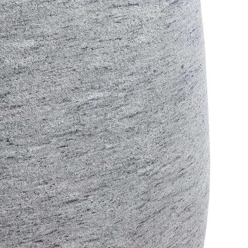 GloboStar® Artificial Garden OXFORD 20794 Επιδαπέδιο Πολυεστερικό Τσιμεντένιο Κασπώ Γλάστρα - Flower Pot Γκρι Μ60 x Π55 x Υ43cm
