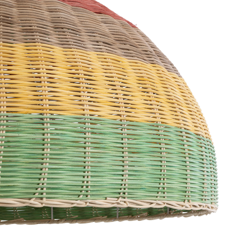 GLOBOSTAR® CABALLEROS 02054 Boho Κρεμαστό Φωτιστικό Οροφής με Ντουί 1 x E27 AC 220-240V IP20 - Πολύχρωμο - Μ70 x Π70 x Υ48cm