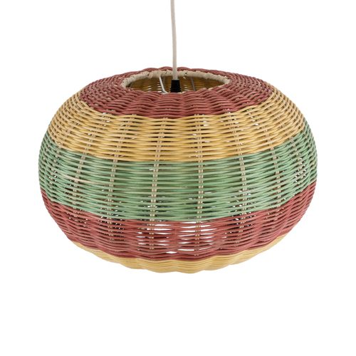 GLOBOSTAR® CABALLEROS 02055 Boho Κρεμαστό Φωτιστικό Οροφής με Ντουί 1 x E27 AC 220-240V IP20 - Πολύχρωμο - Μ40 x Π40 x Υ25cm