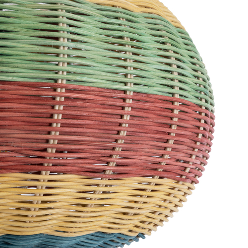 GLOBOSTAR® CABALLEROS 02055 Boho Κρεμαστό Φωτιστικό Οροφής με Ντουί 1 x E27 AC 220-240V IP20 - Πολύχρωμο - Μ40 x Π40 x Υ25cm