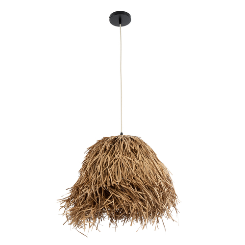 GLOBOSTAR® GUADELOUPE 02157 Boho Κρεμαστό Φωτιστικό Οροφής με Ντουί 1 x E27 AC 220-240V IP20 - Μπεζ - Μ50 x Π50 x Υ40cm