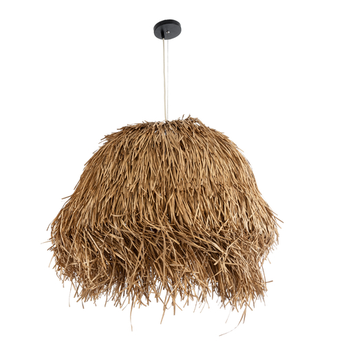 GLOBOSTAR® GUADELOUPE 02158 Boho Κρεμαστό Φωτιστικό Οροφής με Ντουί 1 x E27 AC 220-240V IP20 - Μπεζ - Μ80 x Π80 x Υ60cm