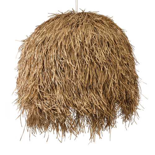 GLOBOSTAR® GUADELOUPE 02159 Boho Κρεμαστό Φωτιστικό Οροφής με Ντουί 1 x E27 AC 220-240V IP20 - Μπεζ - Μ120 x Π120 x Υ100cm