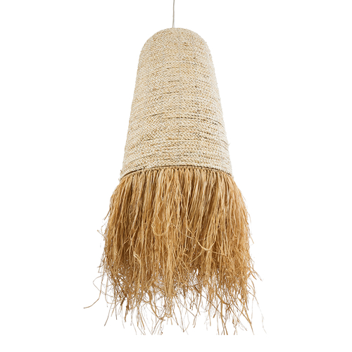 GLOBOSTAR® LETA 02171 Boho Κρεμαστό Φωτιστικό Οροφής με Ντουί 1 x E27 AC 220-240V IP20 - Μπεζ - Μ50 x Π50 x Υ150cm
