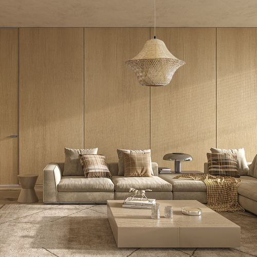 GLOBOSTAR® JUNIPER 01737 Boho Κρεμαστό Φωτιστικό Οροφής με Ντουί 1 x E27 AC 220-240V IP20 - Μπεζ - Μ45 x Π45 x Υ40cm