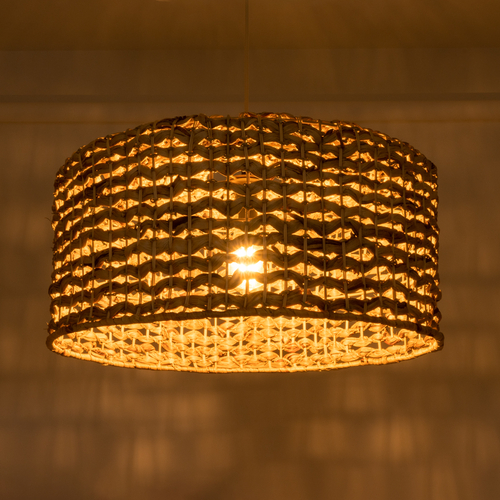 GLOBOSTAR® MANGATA 01849 Boho Κρεμαστό Φωτιστικό Οροφής με Ντουί 1 x E27 AC 220-240V IP20 - Καφέ - Μ60 x Π60 x Υ28cm