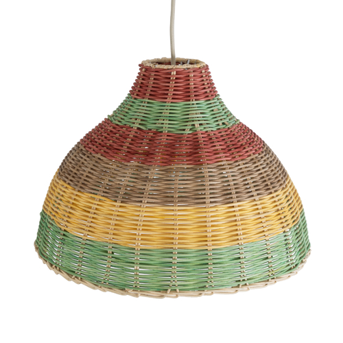 GLOBOSTAR® CABALLEROS 02053 Boho Κρεμαστό Φωτιστικό Οροφής με Ντουί 1 x E27 AC 220-240V IP20 - Πολύχρωμο - Μ40 x Π40 x Υ27cm