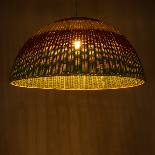 GLOBOSTAR® CABALLEROS 02062 Boho Κρεμαστό Φωτιστικό Οροφής με Ντουί 1 x E27 AC 220-240V IP20 - Πολύχρωμο - Μ100 x Π100 x Υ53cm