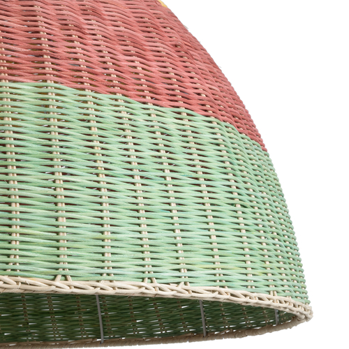 GLOBOSTAR® CABALLEROS 02062 Boho Κρεμαστό Φωτιστικό Οροφής με Ντουί 1 x E27 AC 220-240V IP20 - Πολύχρωμο - Μ100 x Π100 x Υ53cm