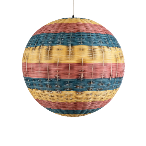GLOBOSTAR® CABALLEROS 02063 Boho Κρεμαστό Φωτιστικό Οροφής με Ντουί 1 x E27 AC 220-240V IP20 - Πολύχρωμο - Μ70 x Π70 x Υ70cm