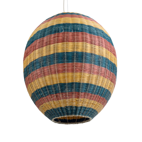 GLOBOSTAR® CABALLEROS 02066 Boho Κρεμαστό Φωτιστικό Οροφής με Ντουί 1 x E27 AC 220-240V IP20 - Πολύχρωμο - Μ70 x Π70 x Υ80cm